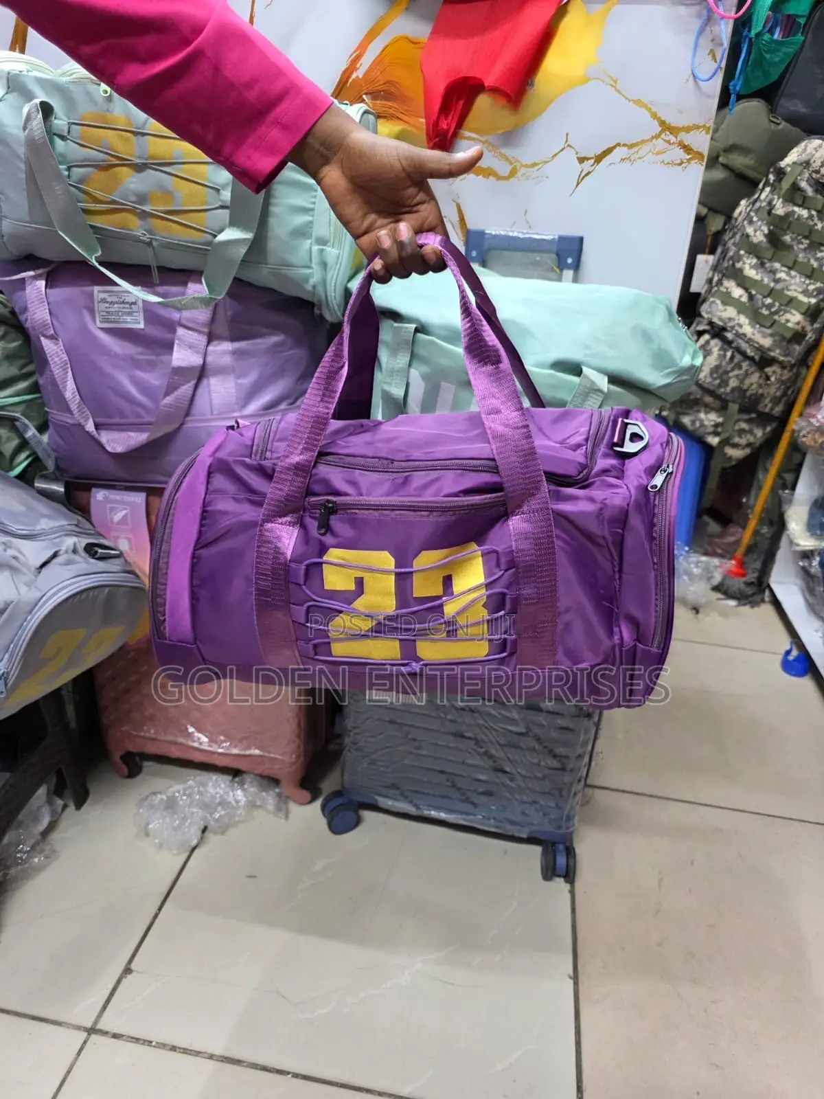 Purple Sport 23 Gym Duffle Bag