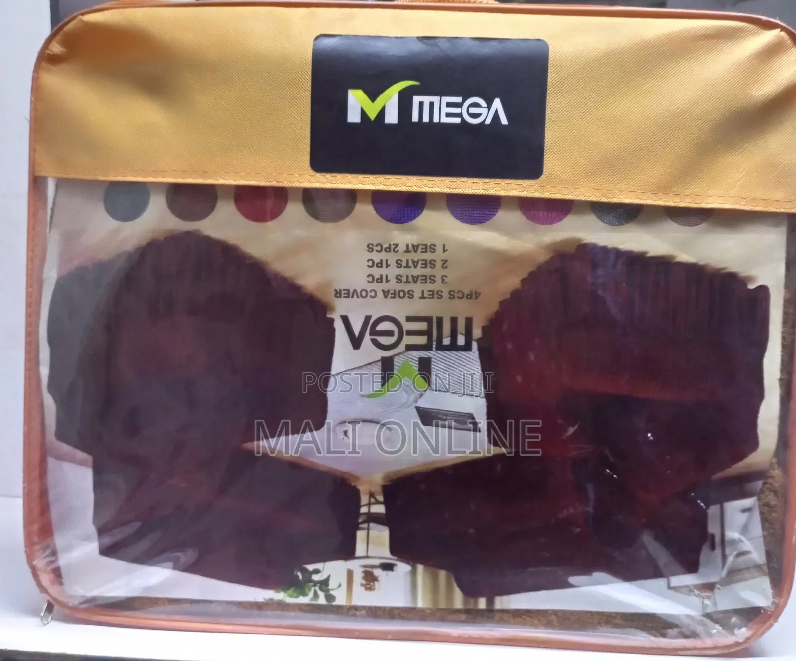 Mega 4-Piece Elastic Sofa Cover Set