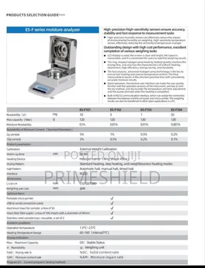ES-F Series Halogen Moisture Analyzer – 120g Capacity