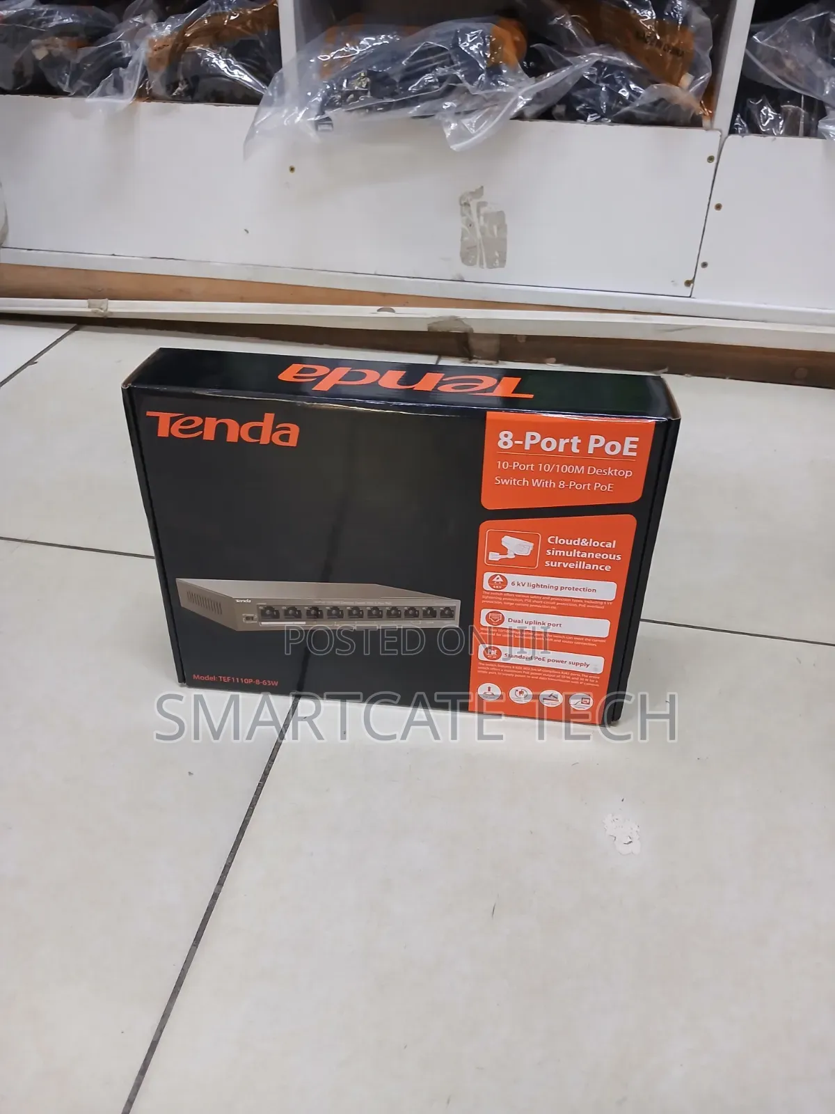Tenda TEF110P-8-63W 8-Port PoE Switch