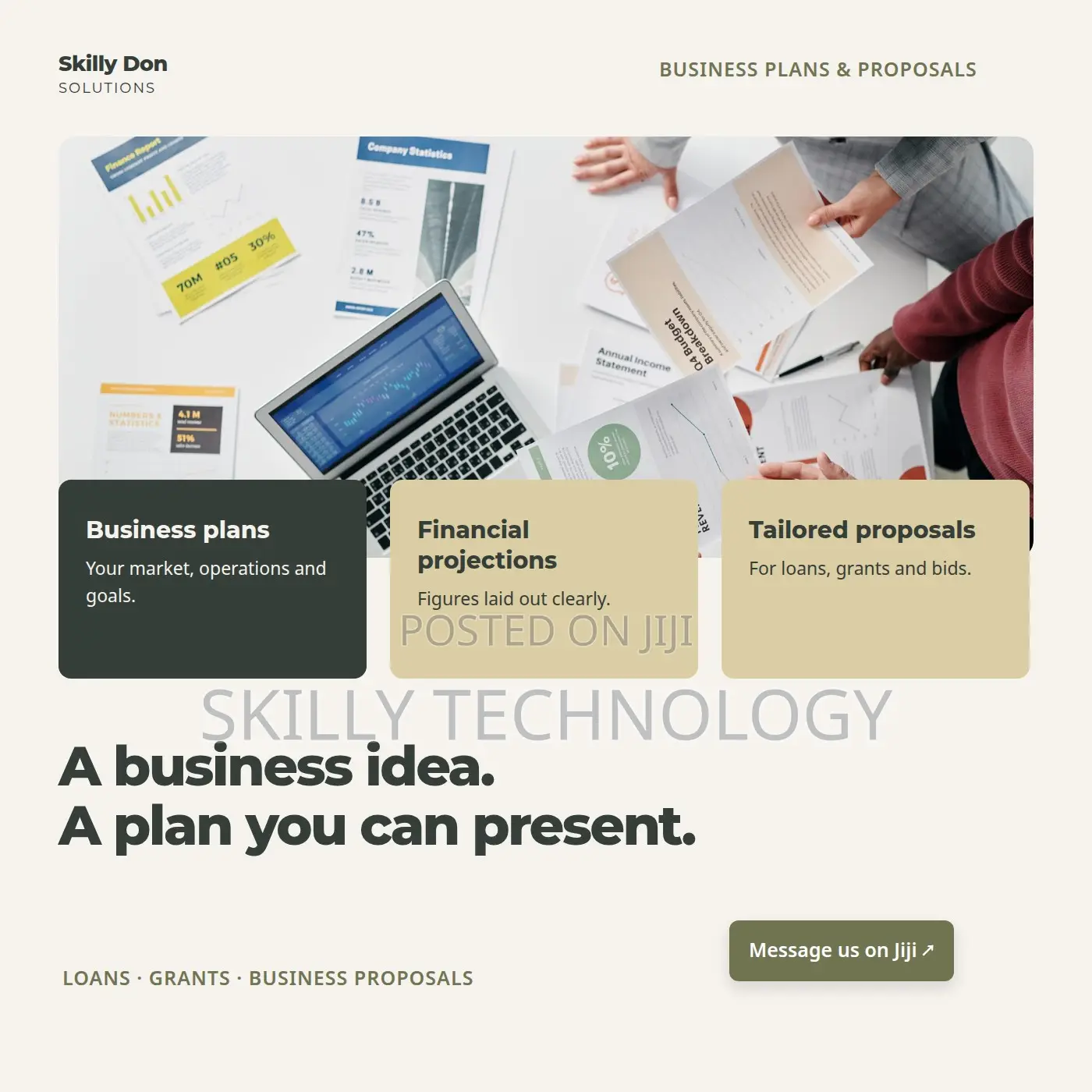 Business Plan Proposal Writing