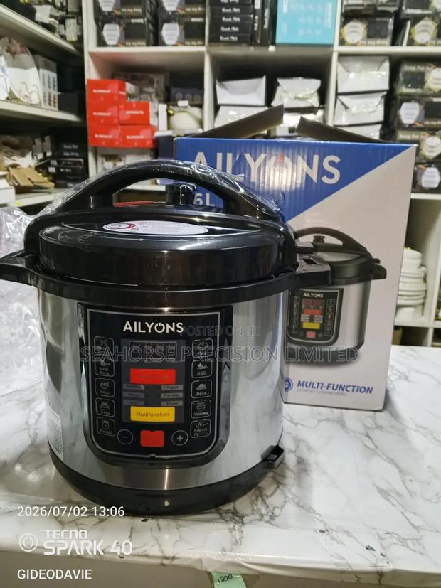 Ailyons 6l Multi-Function Electric Pressure Cooker - thumbnail 2