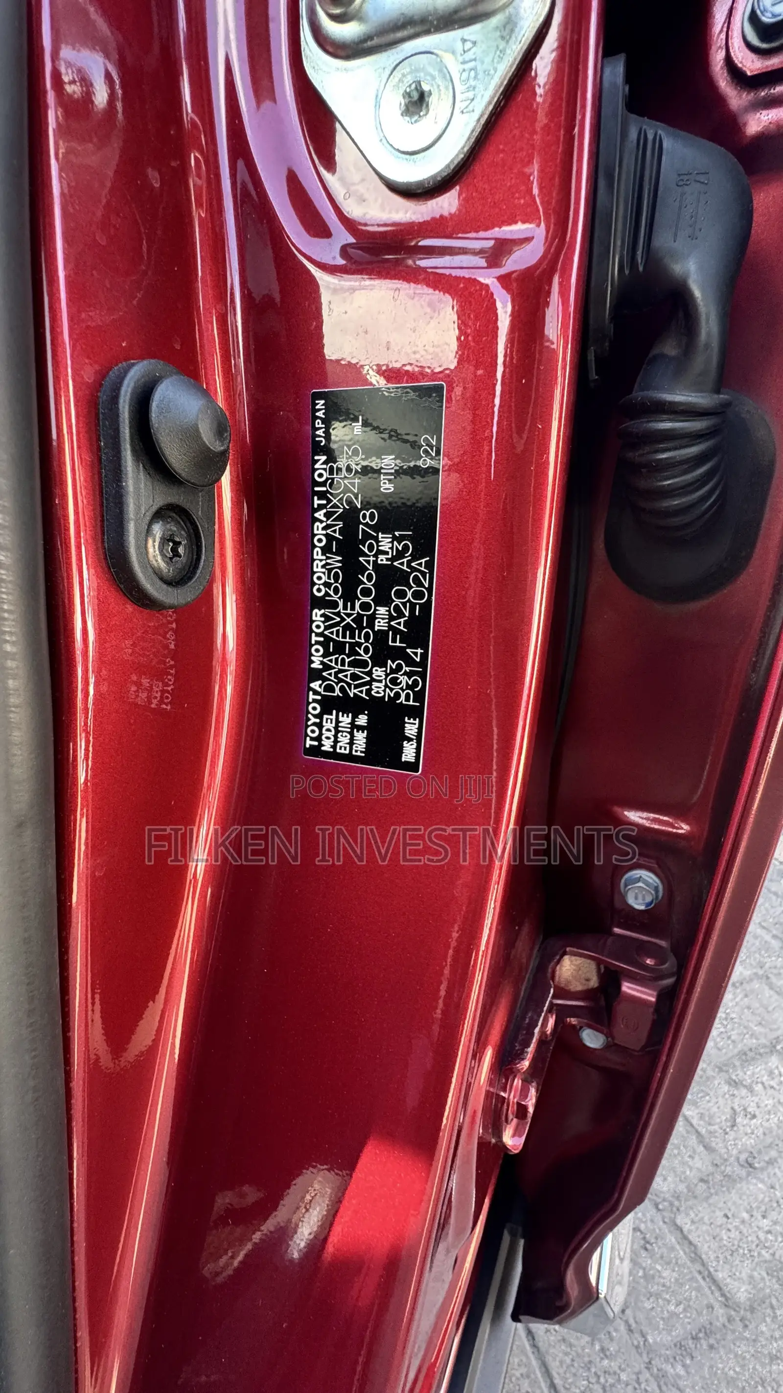 Toyota Harrier 2.5 Hybrid 4WD 2019 Red