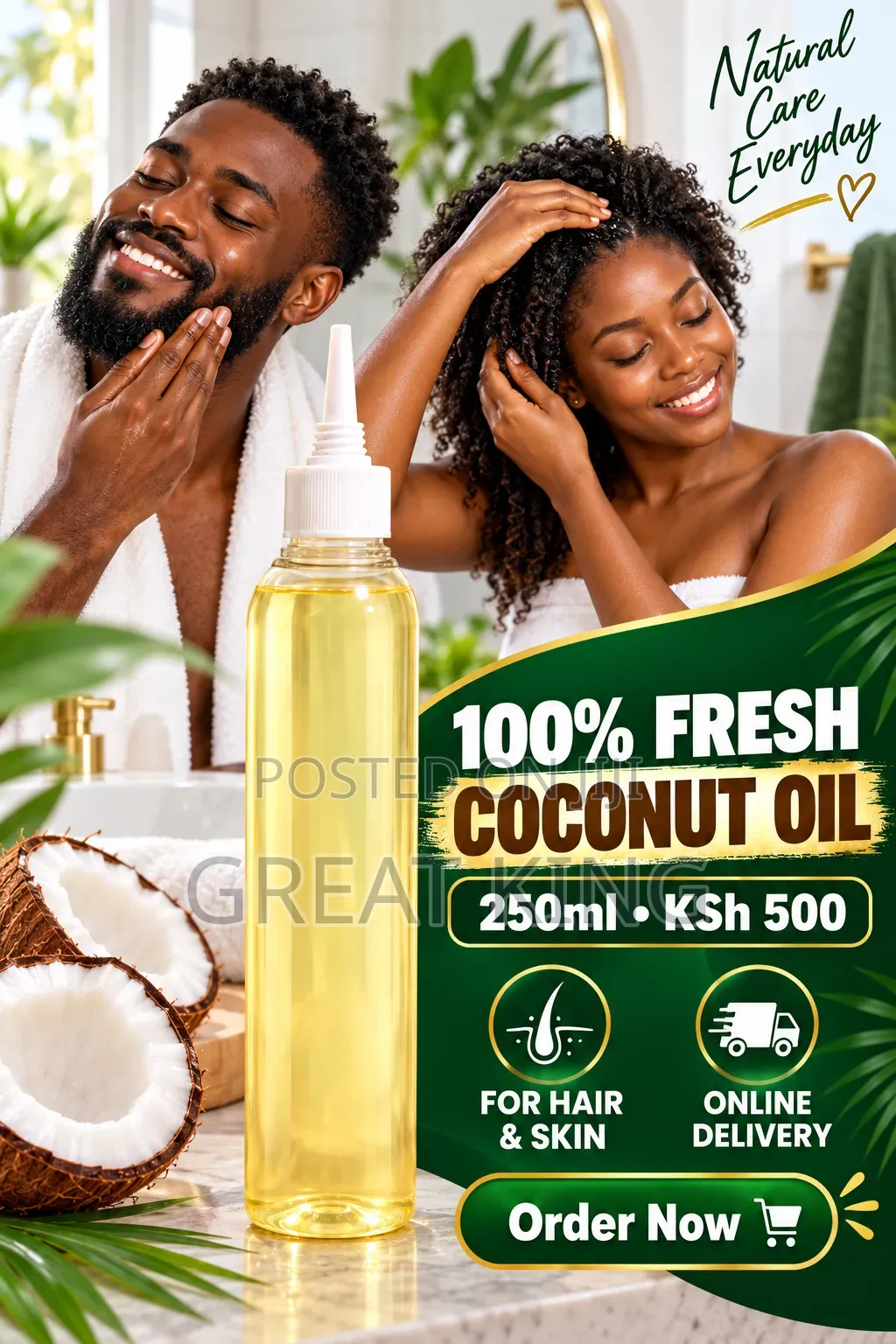 Coconut Oil. Pure