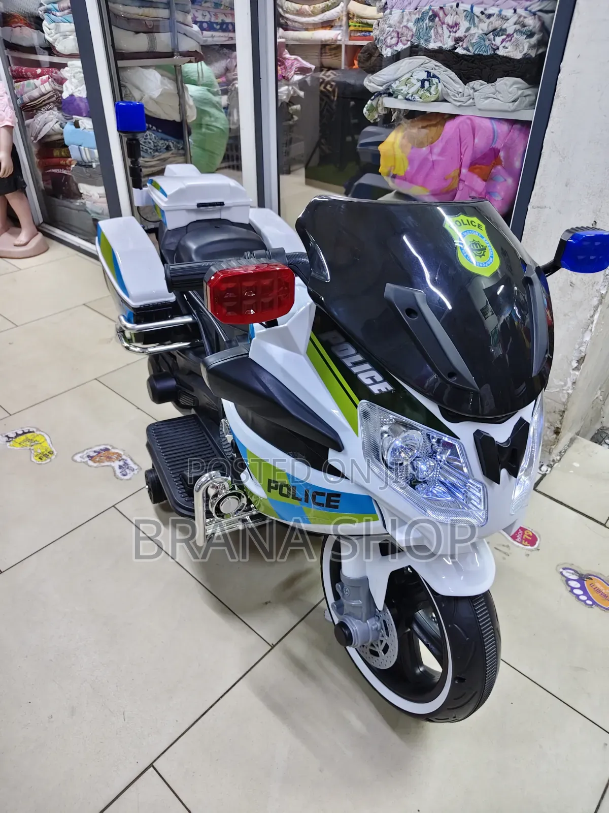 Police Rechargeable Electric Motorbike for Kids.