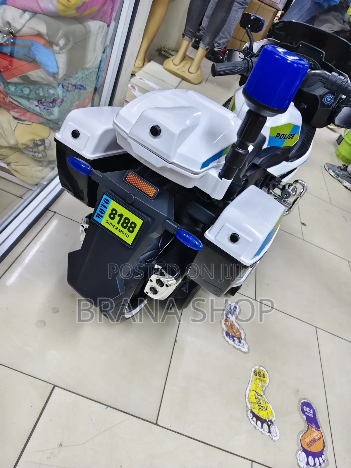 Police Rechargeable Electric Motorbike for Kids.