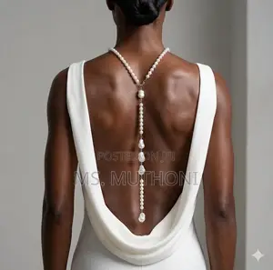 Y-Shaped Teardrop and Baroque-Style Pearls Draping Necklace