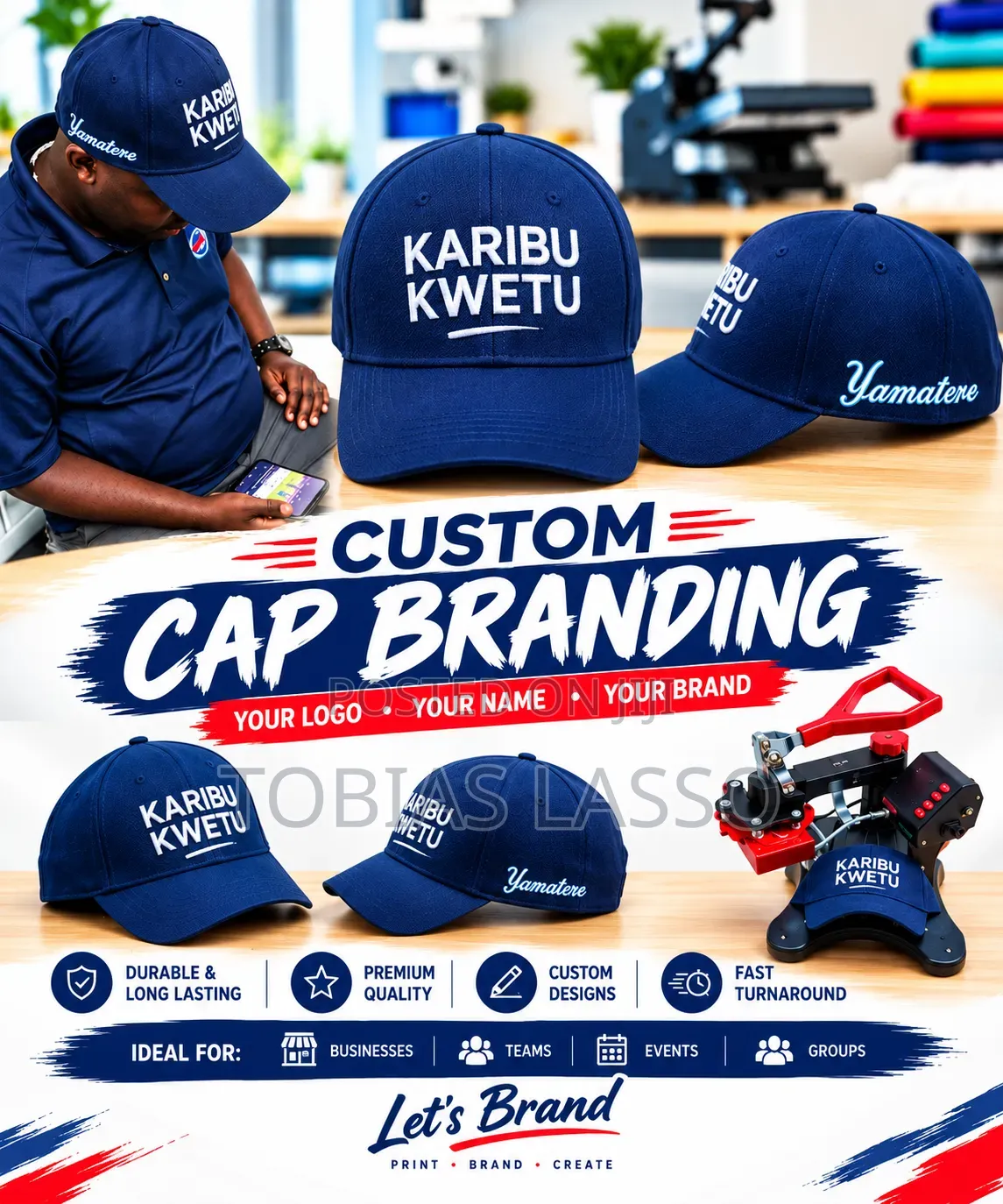Custom Cap Branding