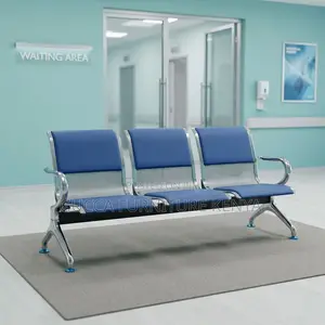 3-Seater Padded Airport Guest Bench.