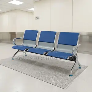 3-Seater Padded Airport Guest Bench.