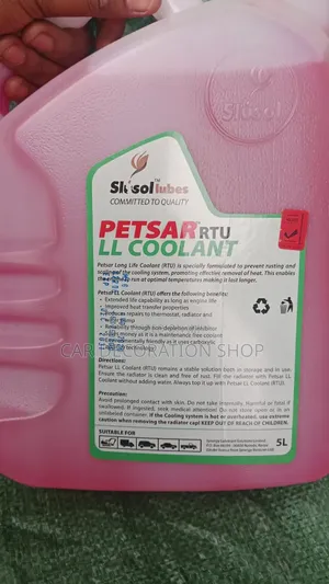 5L Pink Petsar Formulated Coolant to Prevent Rusting Cooling