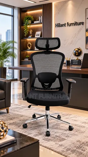Ergonomic Executive Mesh Office Chair With Headrest