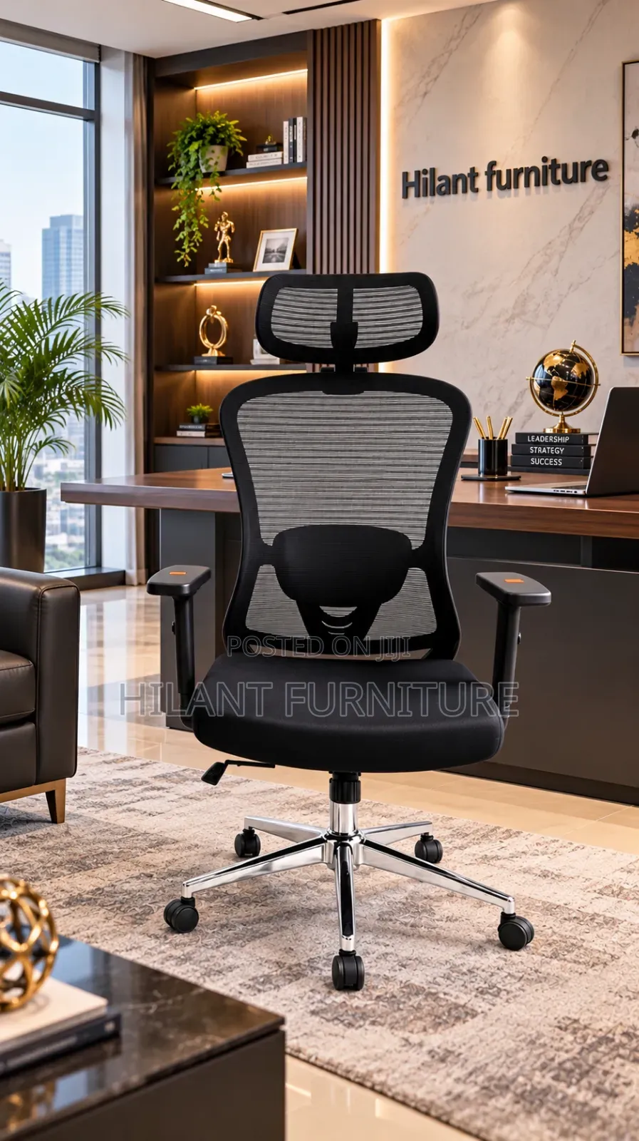 Ergonomic Executive Mesh Office Chair With Headrest