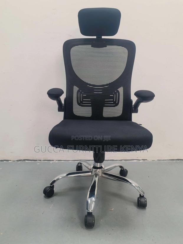 Ergonomic Study Chair With Flip Armrest - thumbnail 3