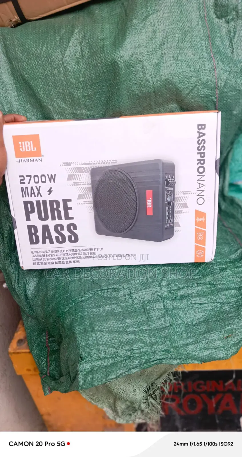 JBL 2700w Ultra Compact Under Seat Active Car Subwoofer