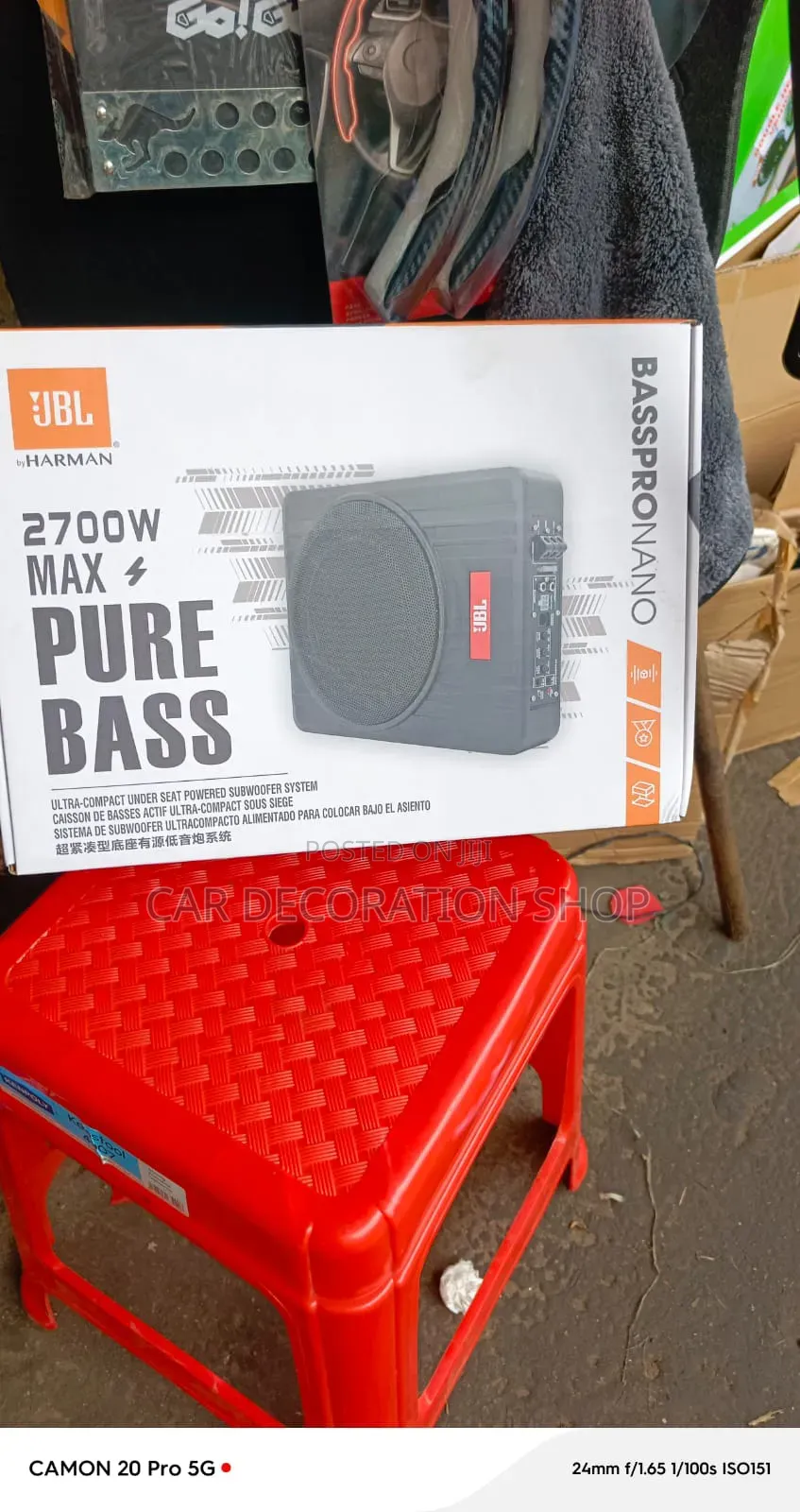 JBL 2700w Ultra Compact Under Seat Active Car Subwoofer
