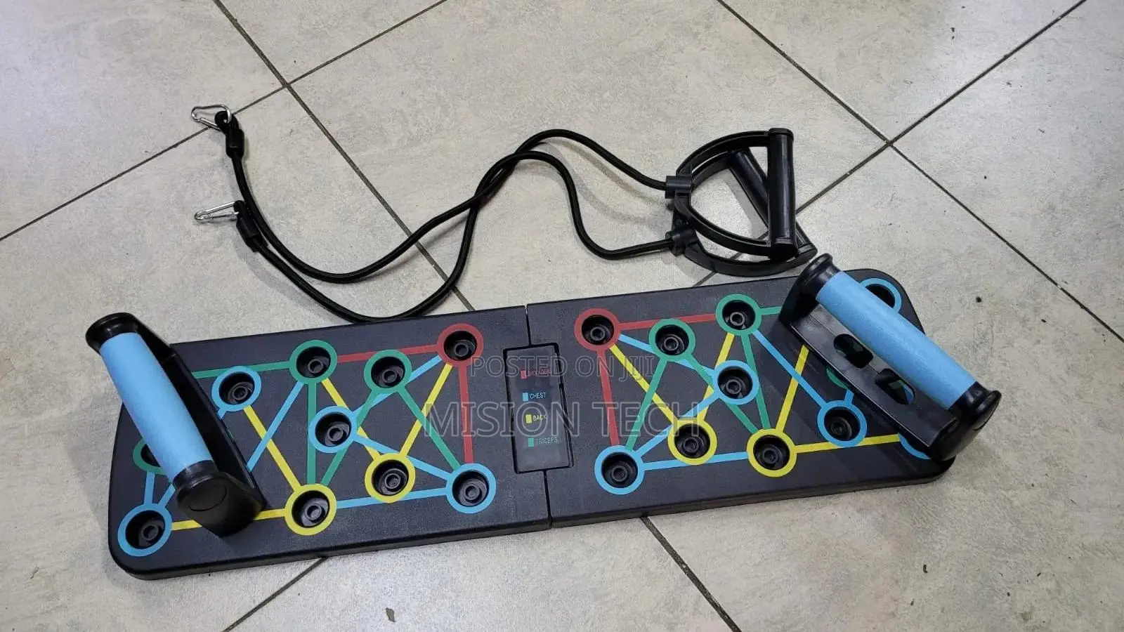 Foldable Multi-Function Push-Up Board With Color-Coded