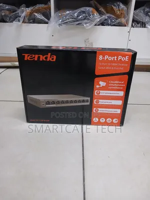 Tenda 8-Port 10/100Mbps PoE Switch With 63W Total Power
