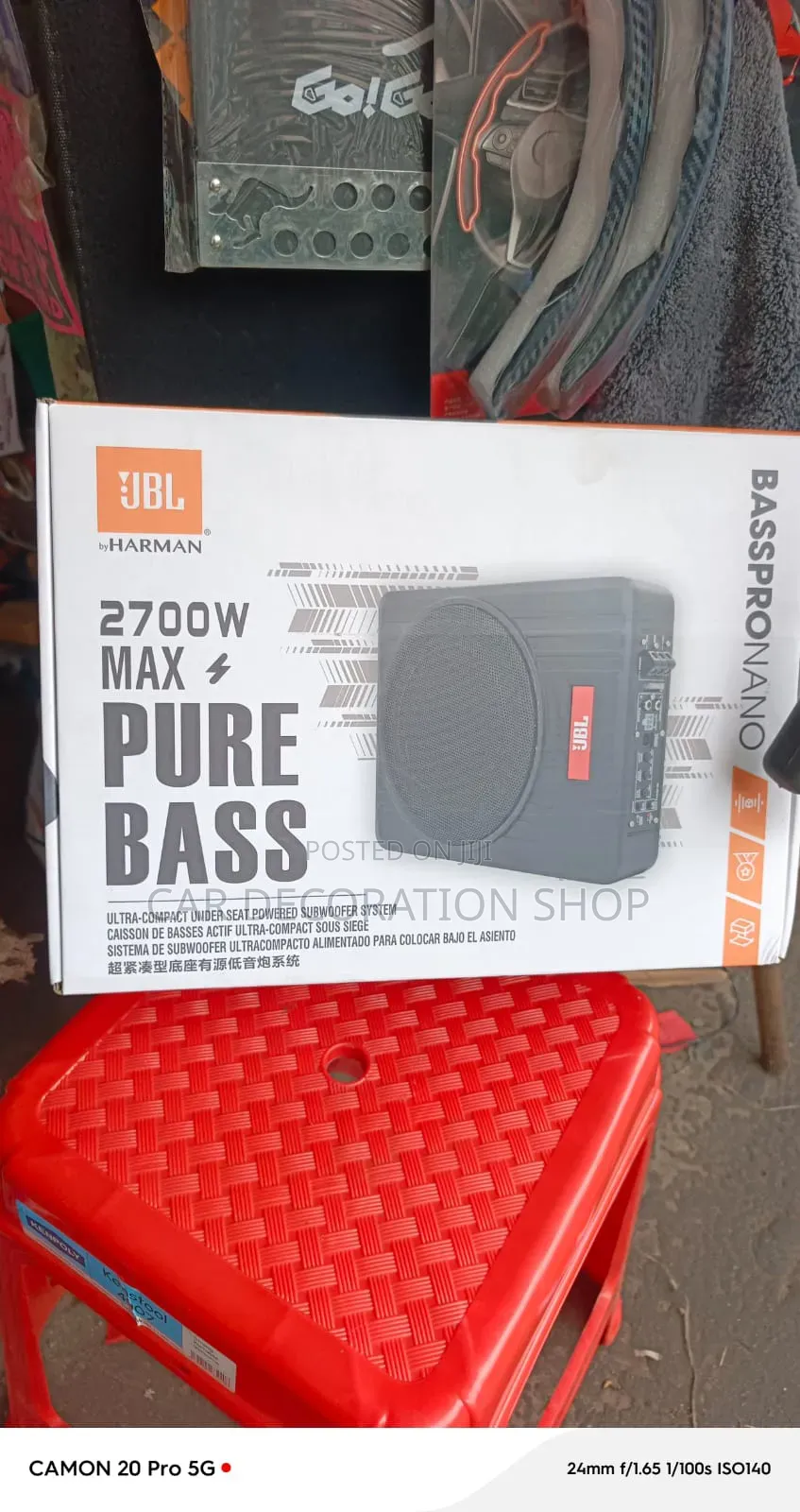 JBL Nano Ultra Underseat Subwoofer Rugged,die_cast Aluminum Housing