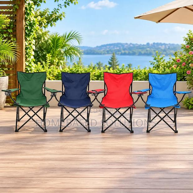 Foldable Metallic Frame Waterproof Canvas Camping Chair WITH ARMREST