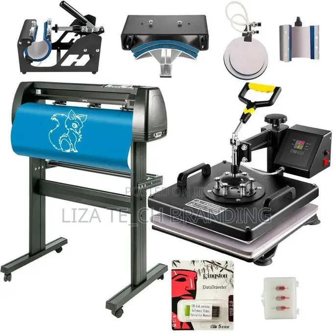 Combo 8 in 1 Heat Press Vinyl Cutter Plotter