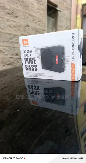 2700w JBL Pure Bass Slim Underseat Subwoofer Fits Inside Cabin Spaces