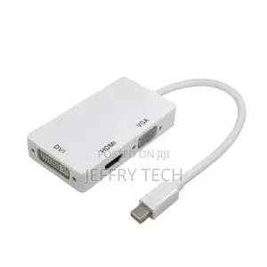 Mini DP Male to HD+VGA+DVI 3in1 Convertor Adapter 1080P for MB Air Hub