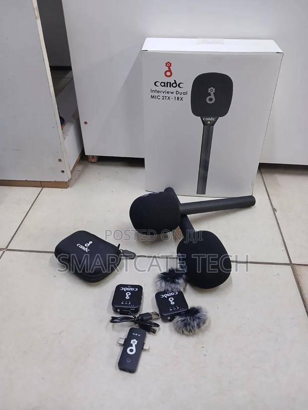 CANDC Dual Wireless Microphone Set – 2 Transmitters + 1 Receiver