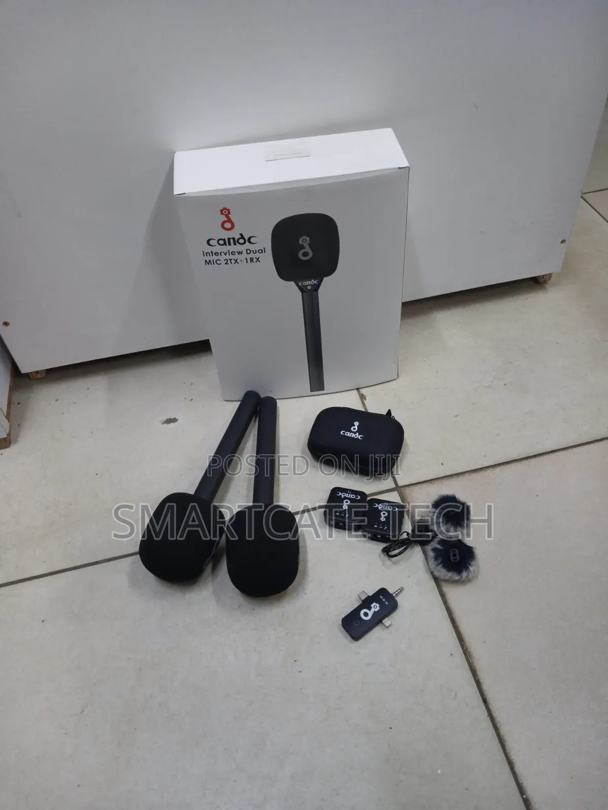 CANDC Dual Lavalier Wireless Microphone – 2 Transmitters