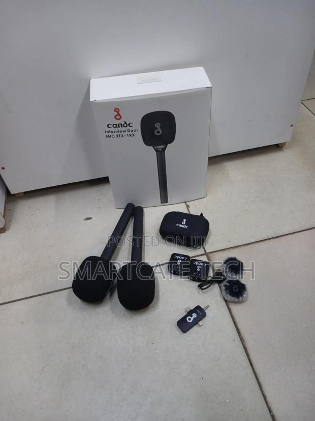 CANDC Dual Lavalier Wireless Microphone – 2 Transmitters - main view