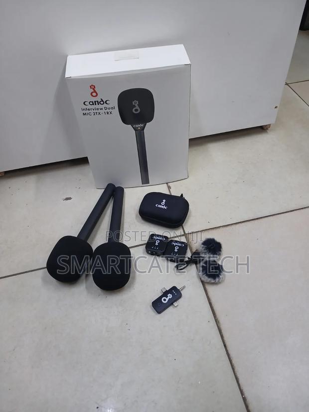 CANDC Professional Wireless Interview Mic – 2 Transmitters