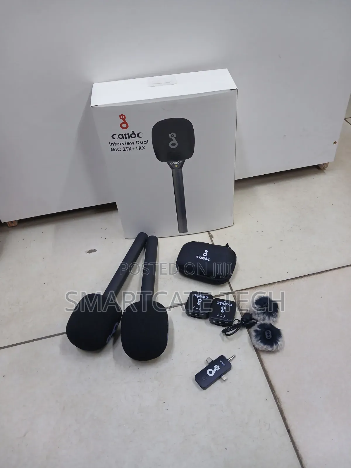 CANDC 2-in-1 Wireless Microphone Kit – Dual Mics + Receiver