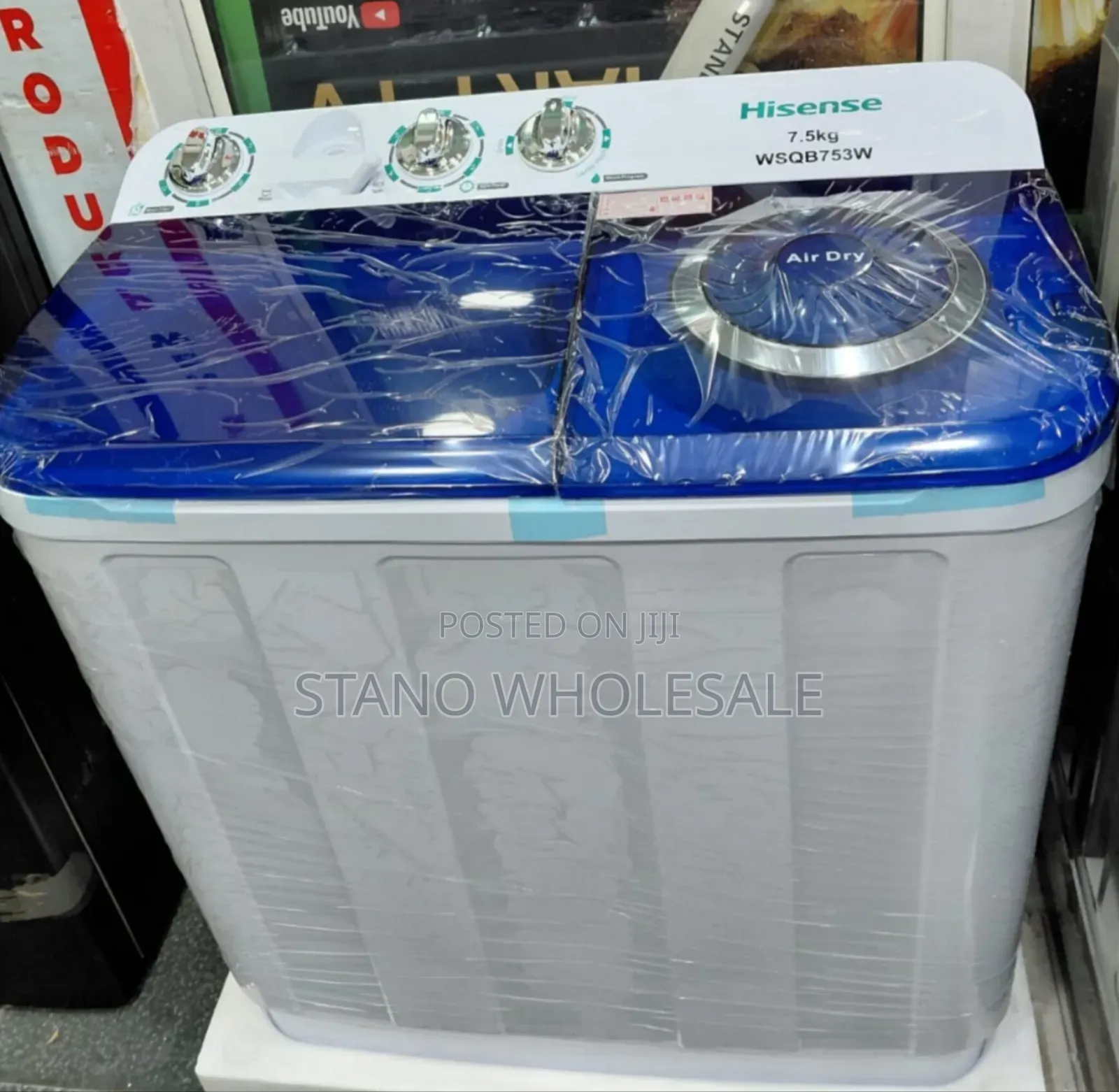 White Hisense Washing 7.5kg