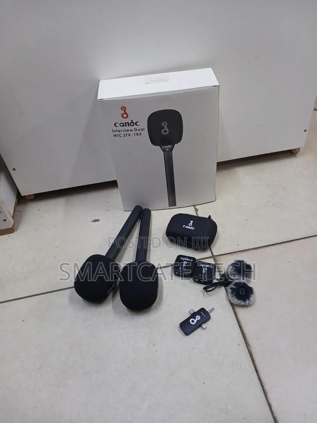 CANDC Wireless Microphone for Interviews – Dual Transmitter Set