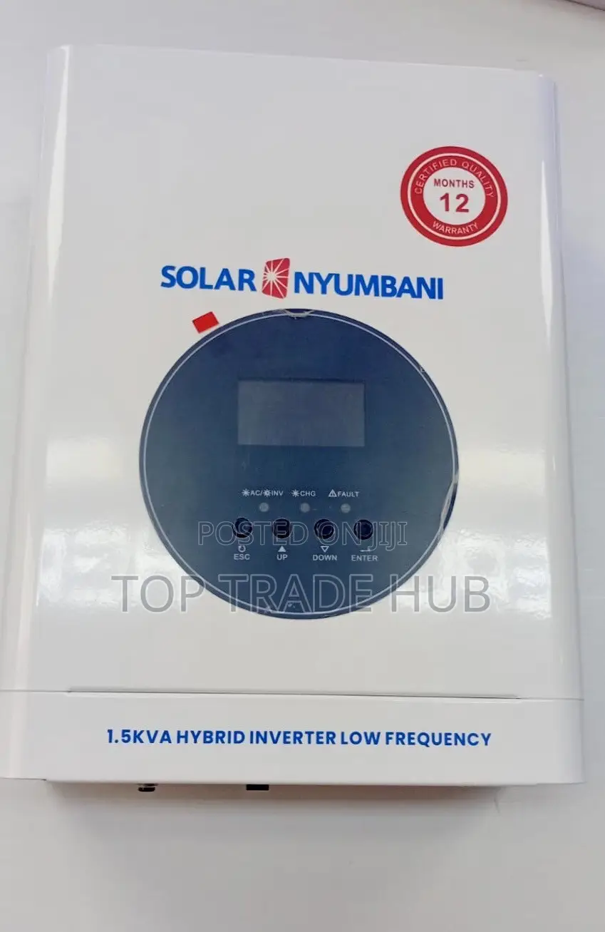Solar Nyumbani Hybrid Inverter 12V 1.5kVA 60A (Low Frequency)