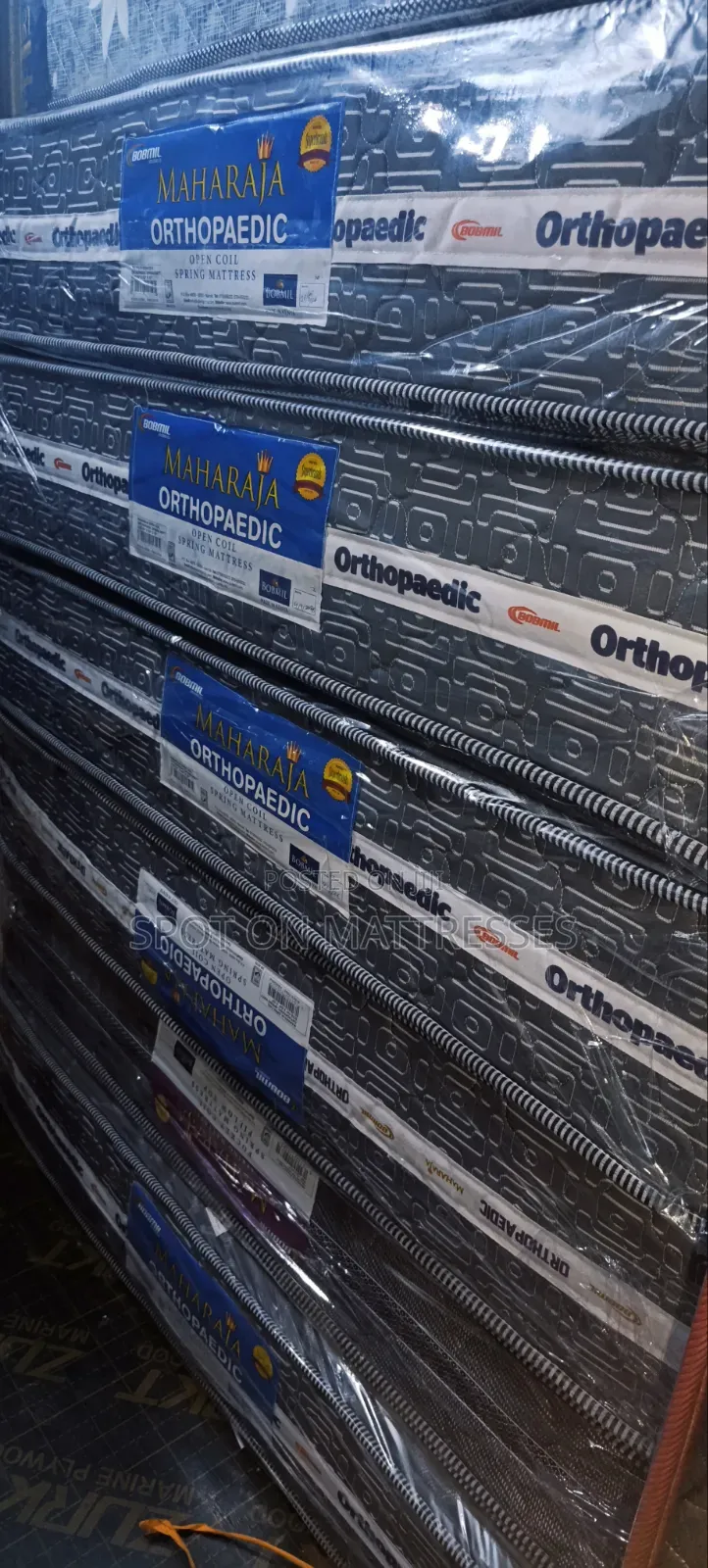 Hot Deals! Hurry! 5x6x10 Bobmil Maharaja Orthopedic Spring Mattresses.