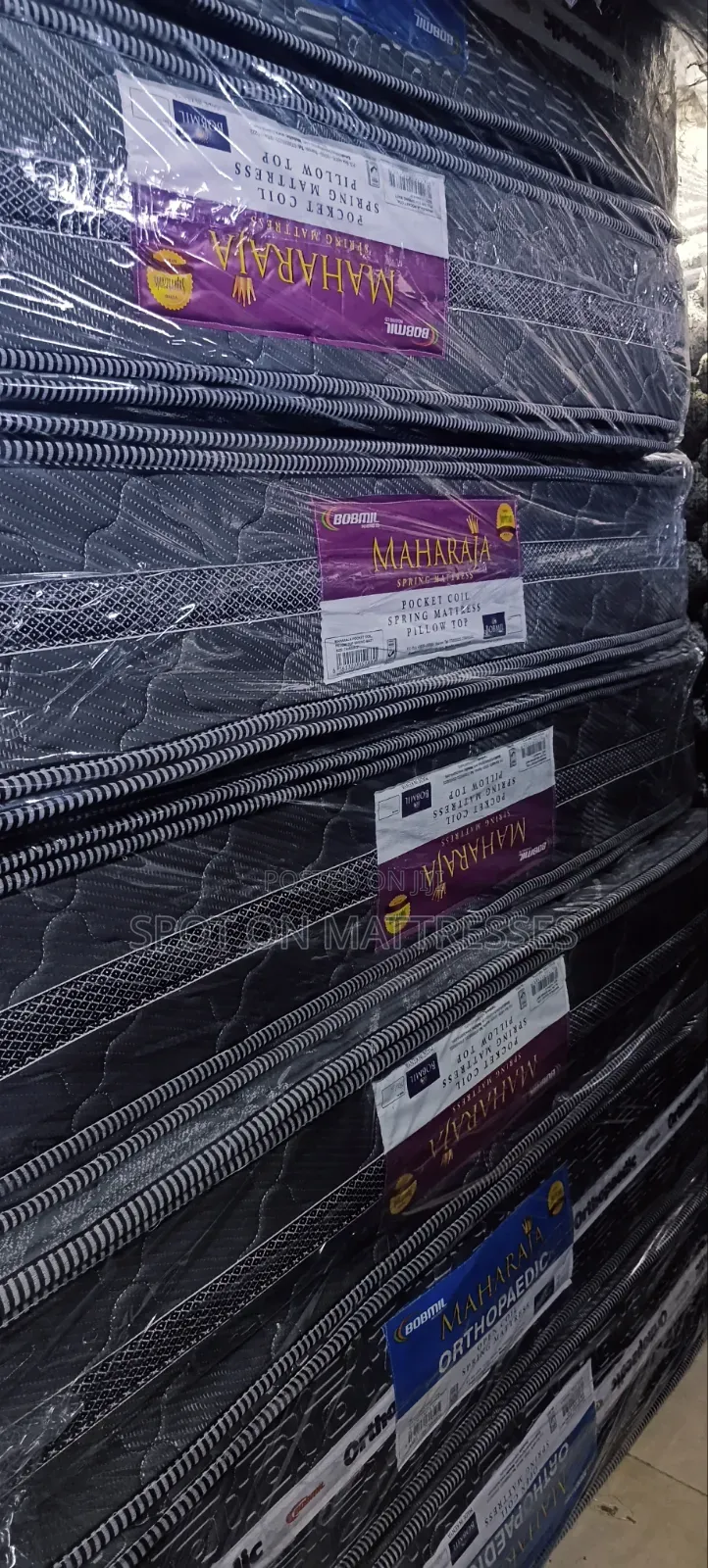 5x6x10 Bobmil Pocket Spring Mattresses + 2 Free Pillows