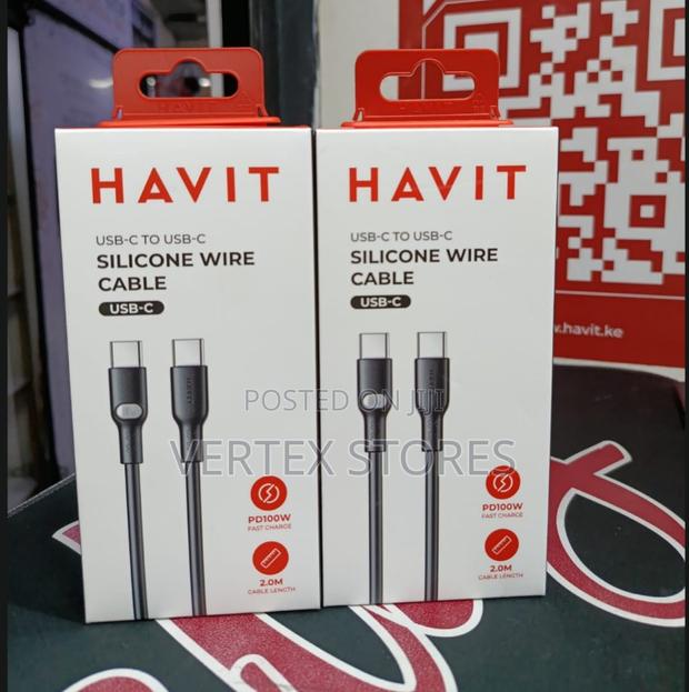 Havit 2m USB-C to USB-C Cable-Cb6284