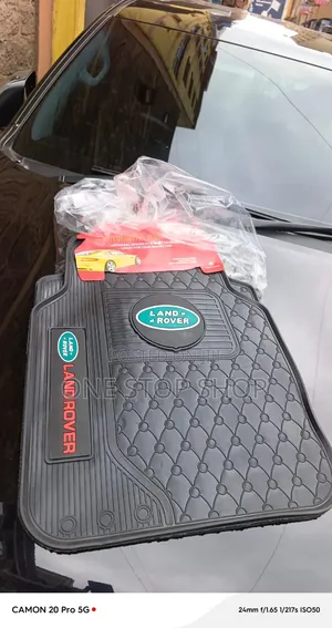 5_piece All Weather Land Rover Logo Rubber Floor Mats