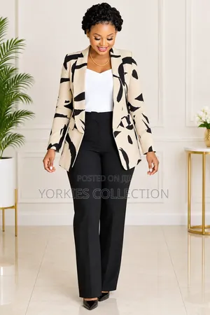 Two Piece Suit(trouser Suit) With a Mix-and-Match Blazer and Coat