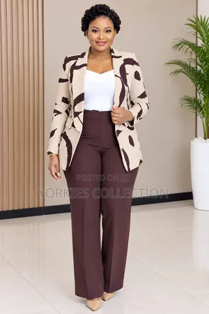 Two Piece Suit(trouser Suit) With a Mix-and-Match Blazer and Coat