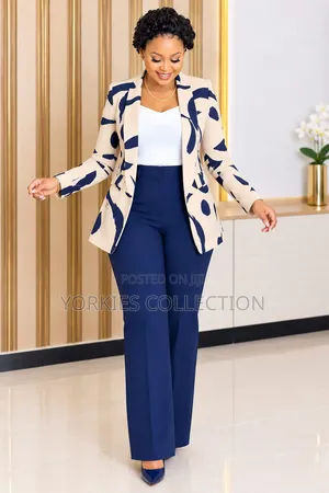 Two Piece Suit(trouser Suit) With a Mix-and-Match Blazer and Coat