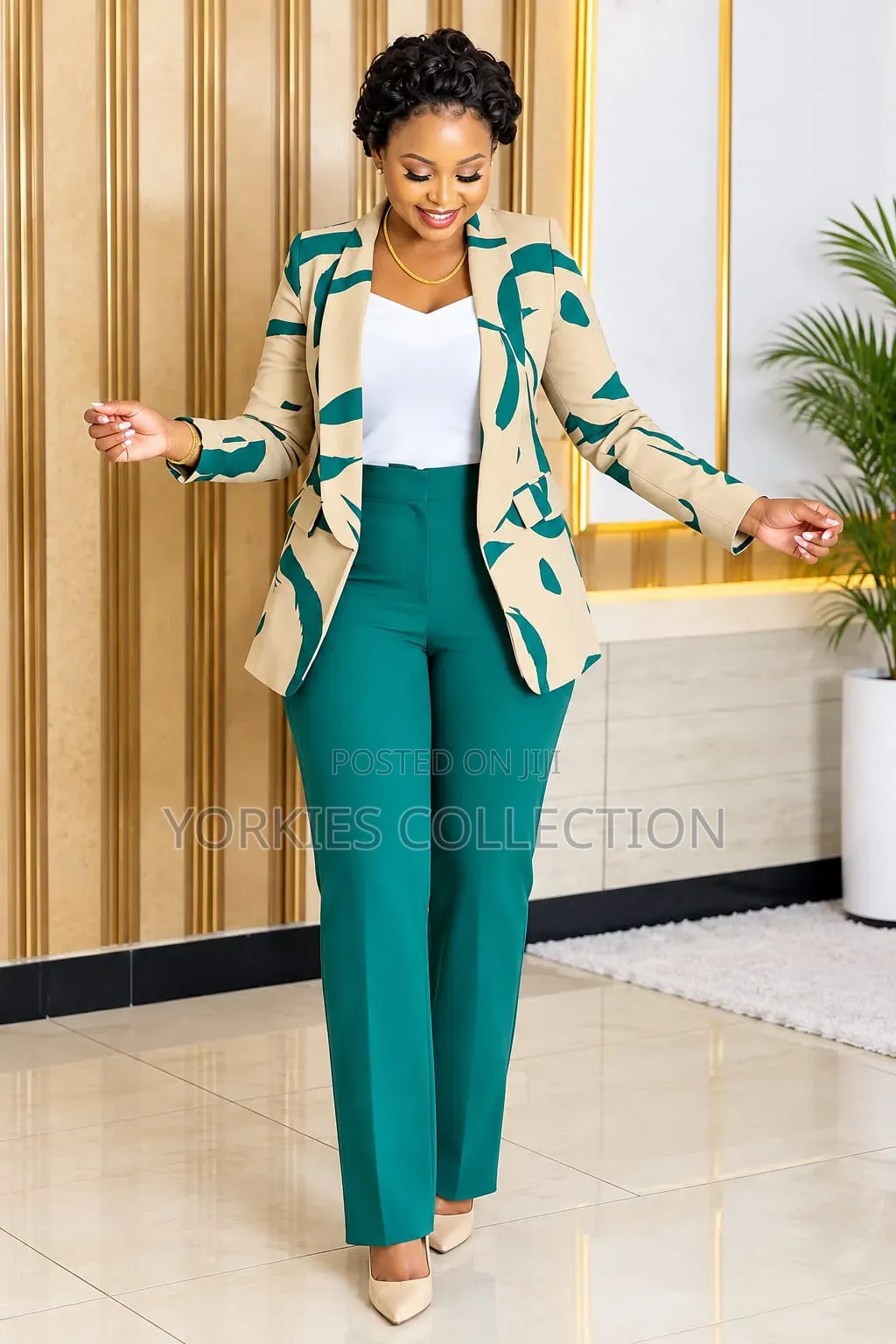Two Piece Suit(trouser Suit) With a Mix-and-Match Blazer and Coat