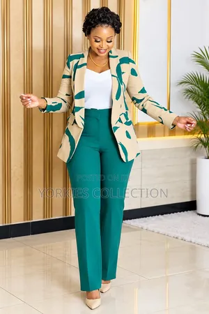 Two Piece Suit(trouser Suit) With a Mix-and-Match Blazer and Coat