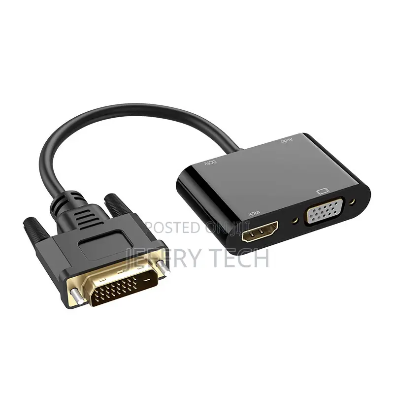 Dvi to Hd Vga 2 in 1dvi to Vga Adapter for Camera Desktop Computer