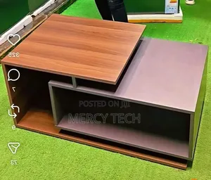 Brown Executive Floating Laminated Coffee Table