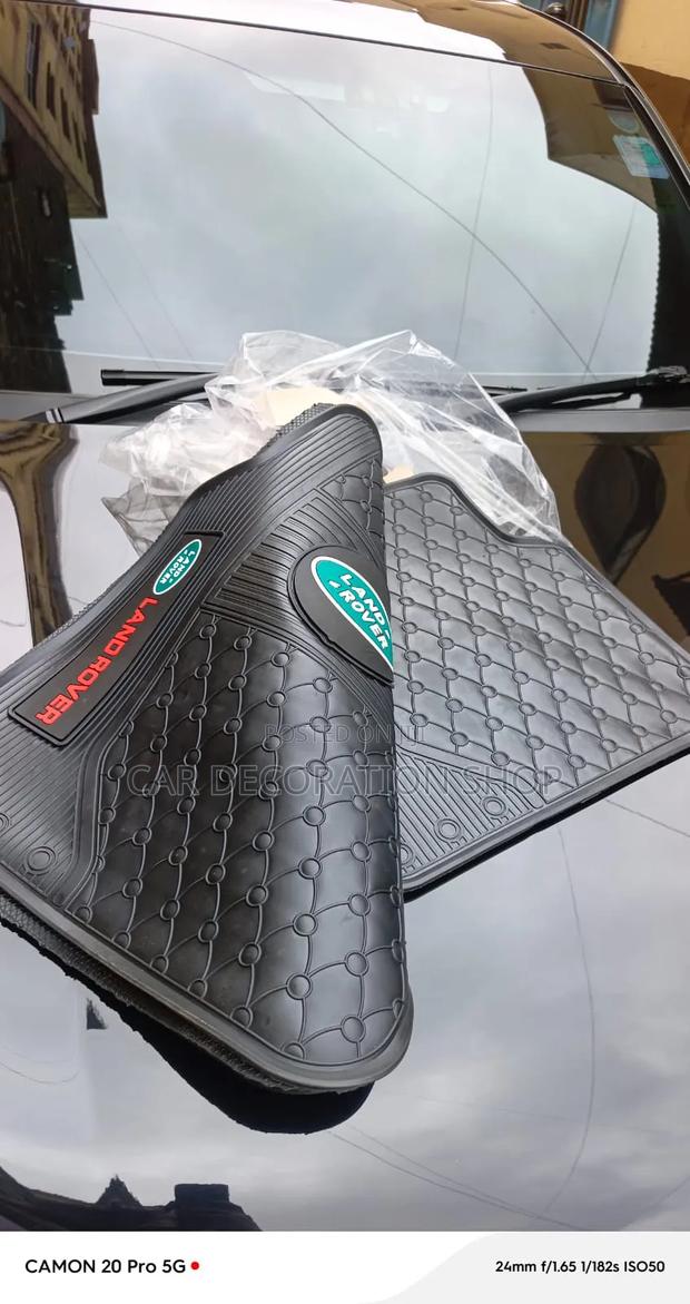 5_pc Land Rover Mats With Antislip Surface Grid Panels - main view