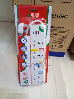 High Astra Surge Protector Power Strip – 4 Socket With USB Ports