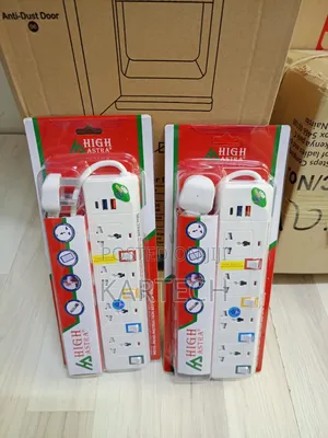 High Astra 4-Socket Power Extension Board With USB Ports