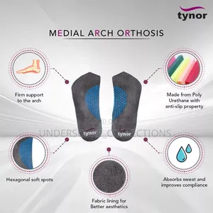 Adult Medial Arch Orthosis Pair in Grey